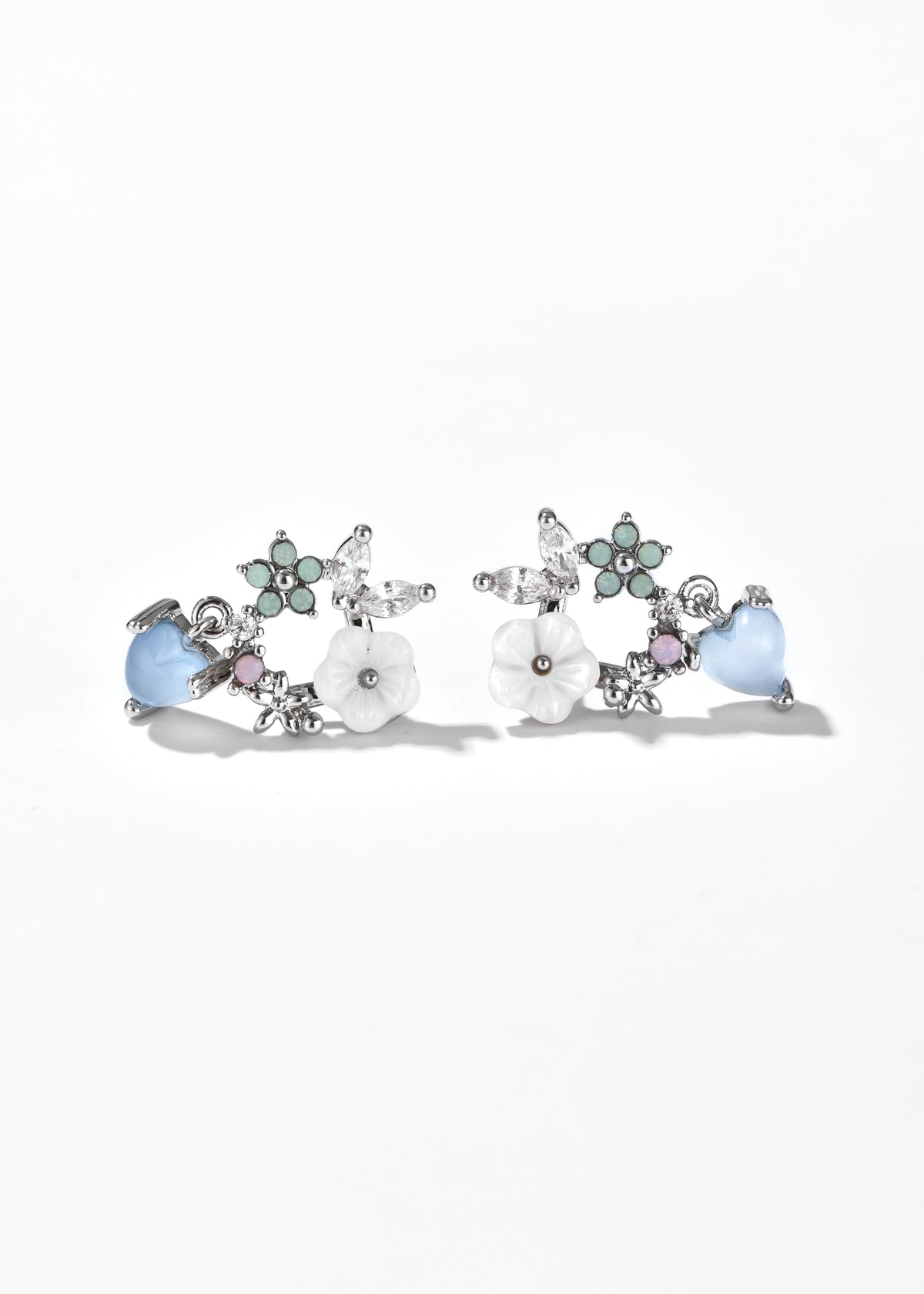 Floral Heart Earrings