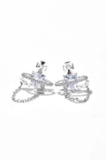 Cross Hoop Earrings
