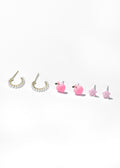 Hoop and Stud Earring Combo