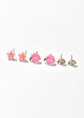 Peachy Petal Glow Earrings