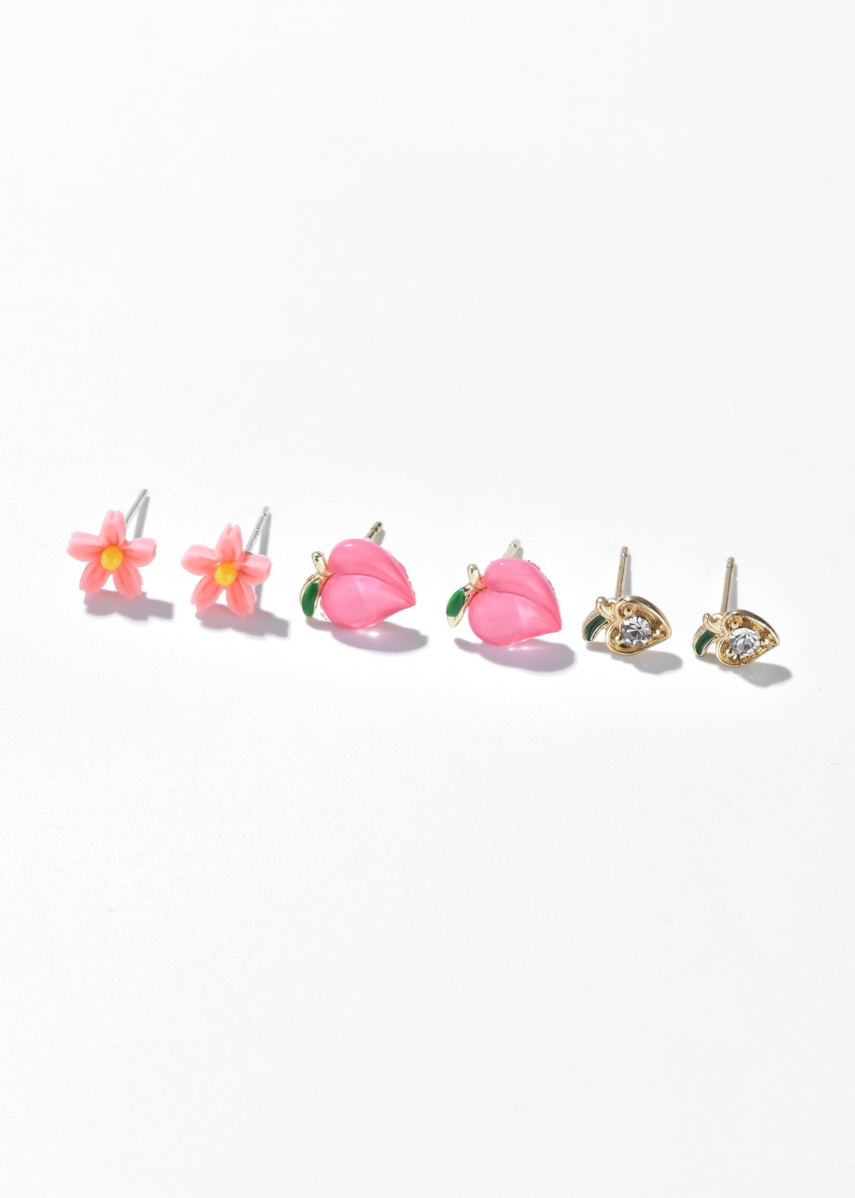 Peachy Petal Glow Earrings