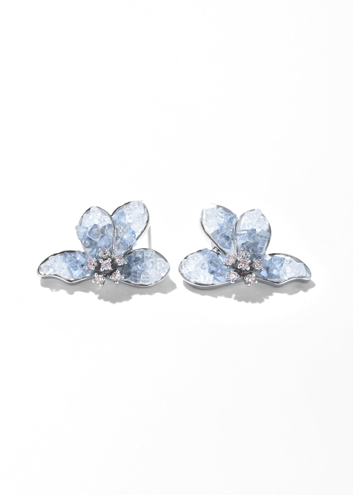 Blue Crystal Earrings
