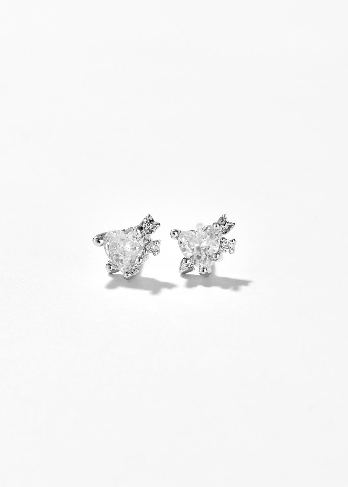 Mini Cupid Stone Stud Earrings
