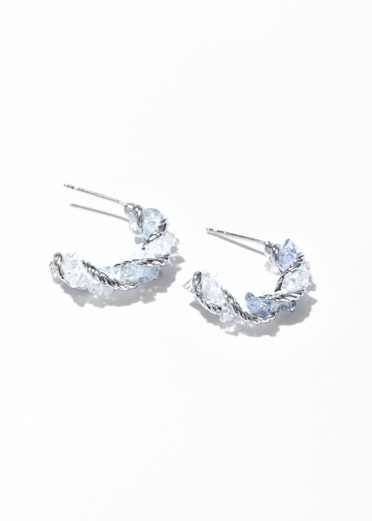 Crystal Hoop Earrings