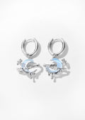 Crescent Moon Hoop Earrings
