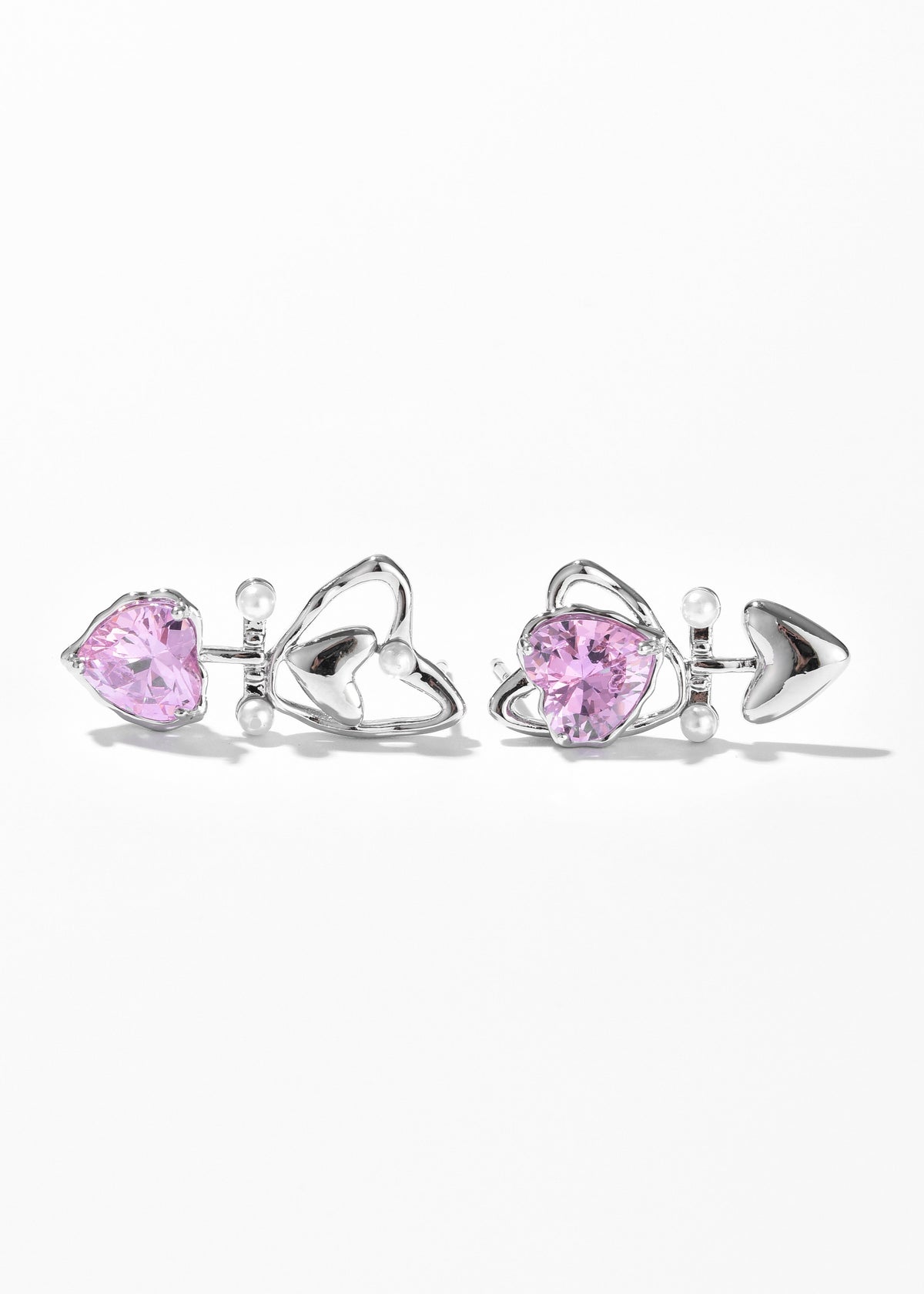 Double Heart Earrings