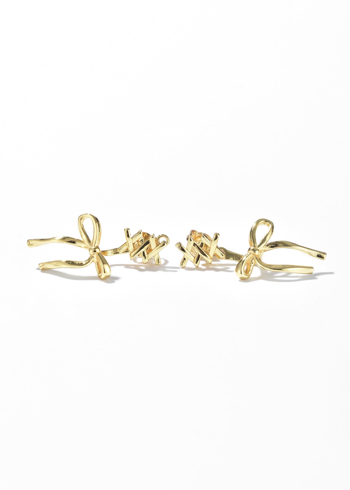 Ballet Bow Stud Earrings