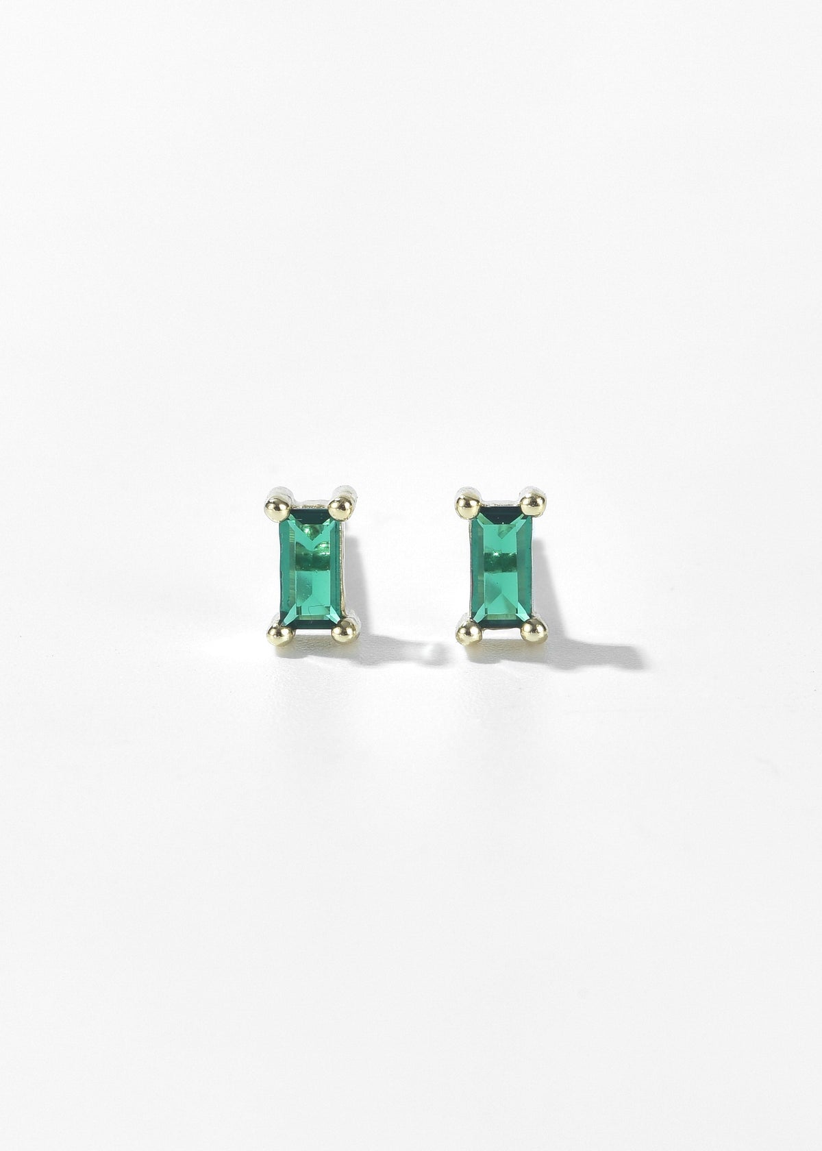 Emerald Green Stud Earrings