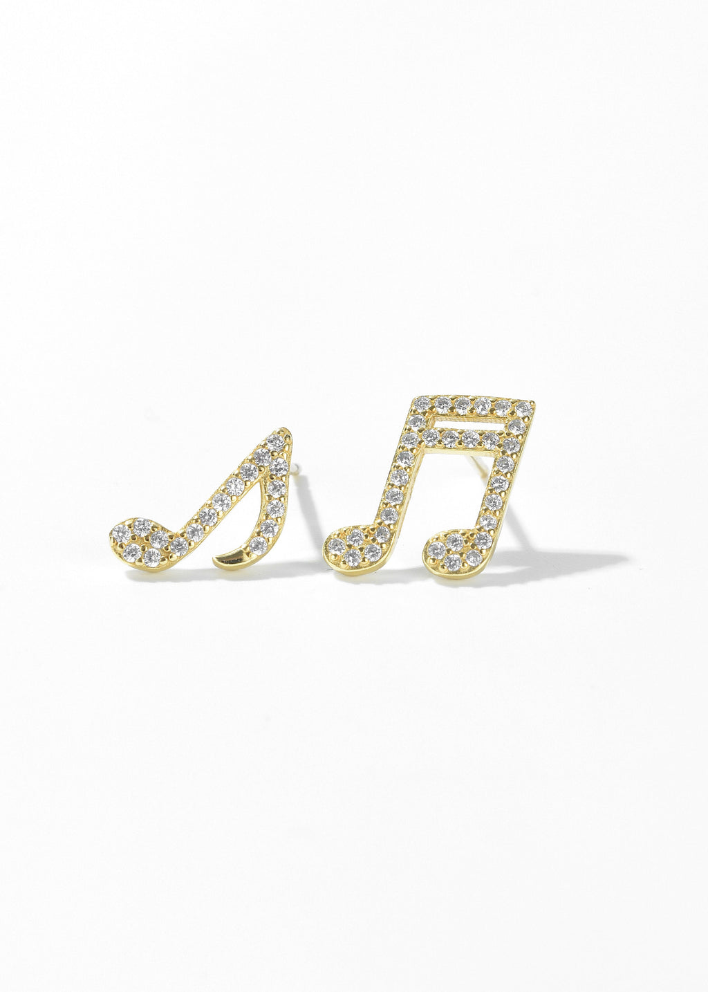 Music Note Stud Earrings