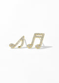 Music Note Stud Earrings