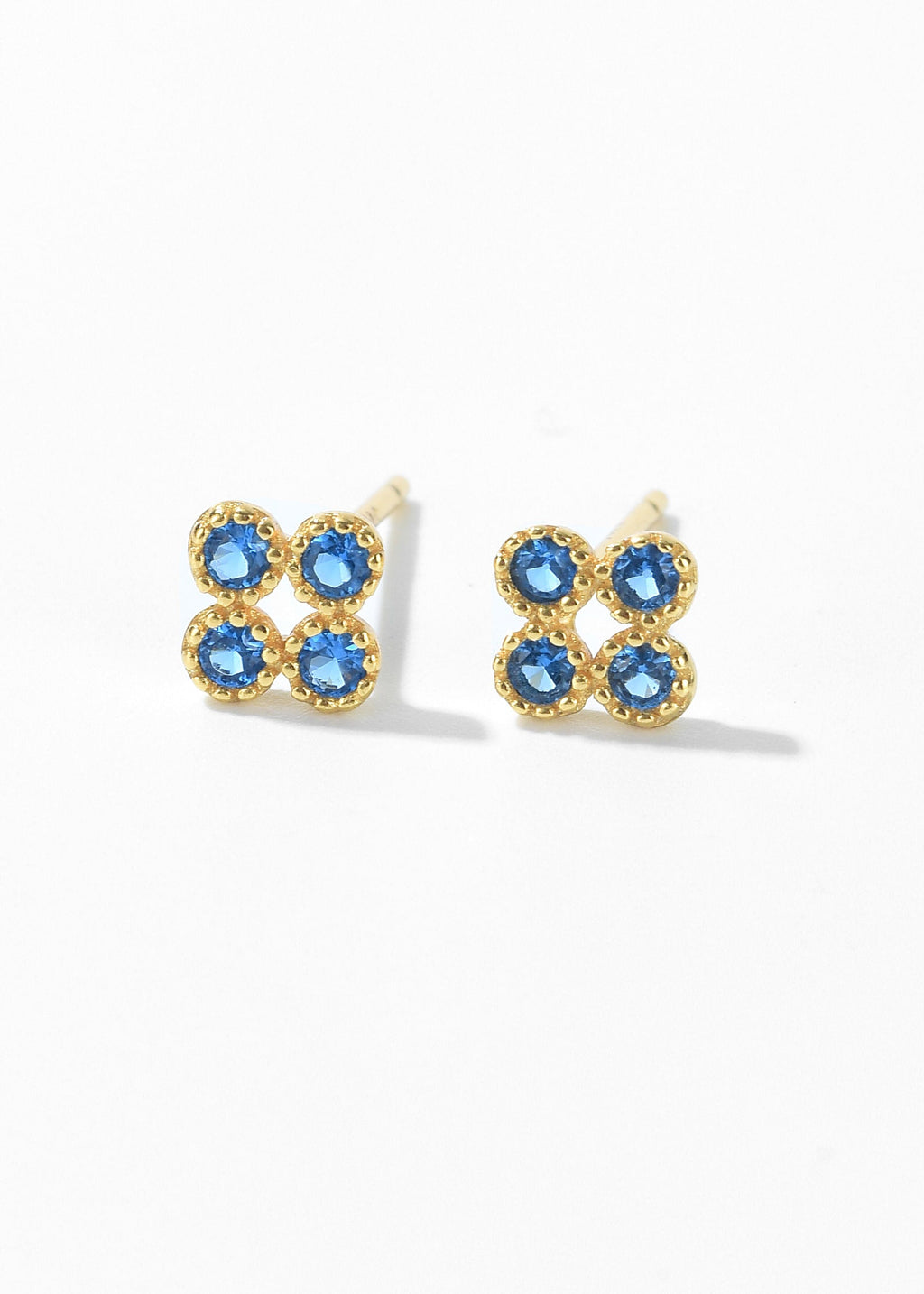 Blue Sapphire Stud Earrings