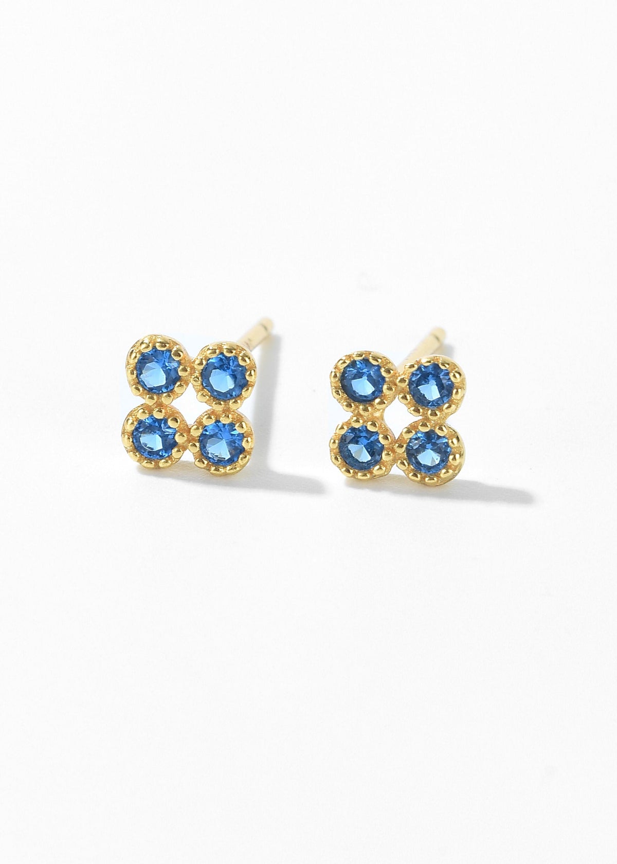 Blue Sapphire Stud Earrings
