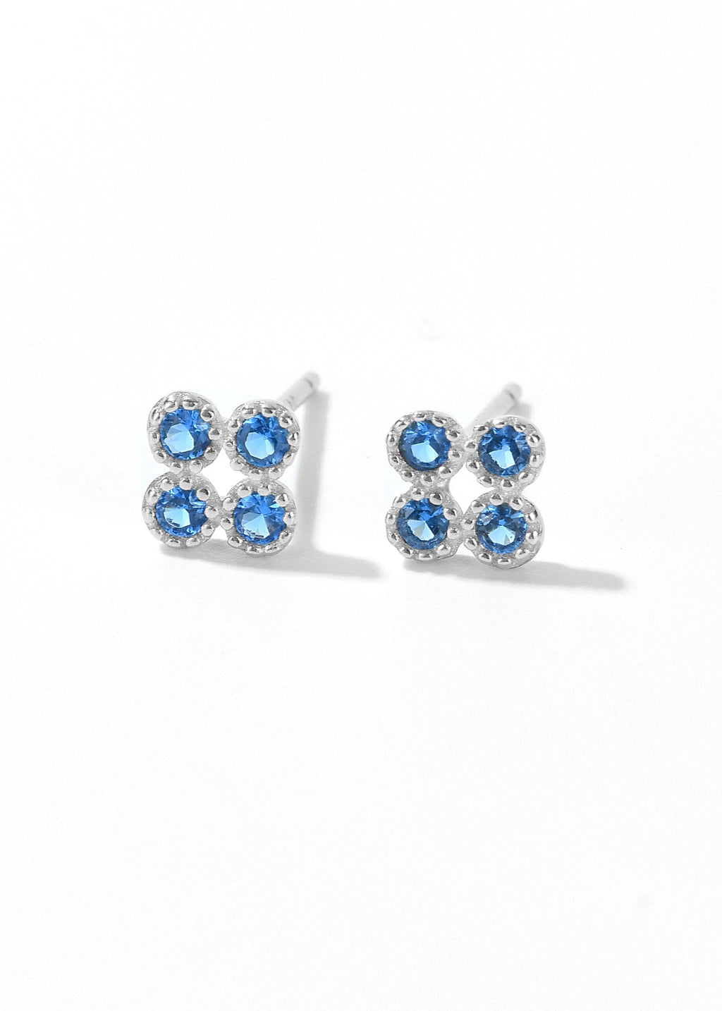 Blue Sapphire Stud Earrings