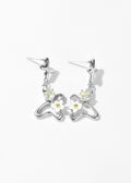 Sweet Nectar Silver Butterfly Earrings