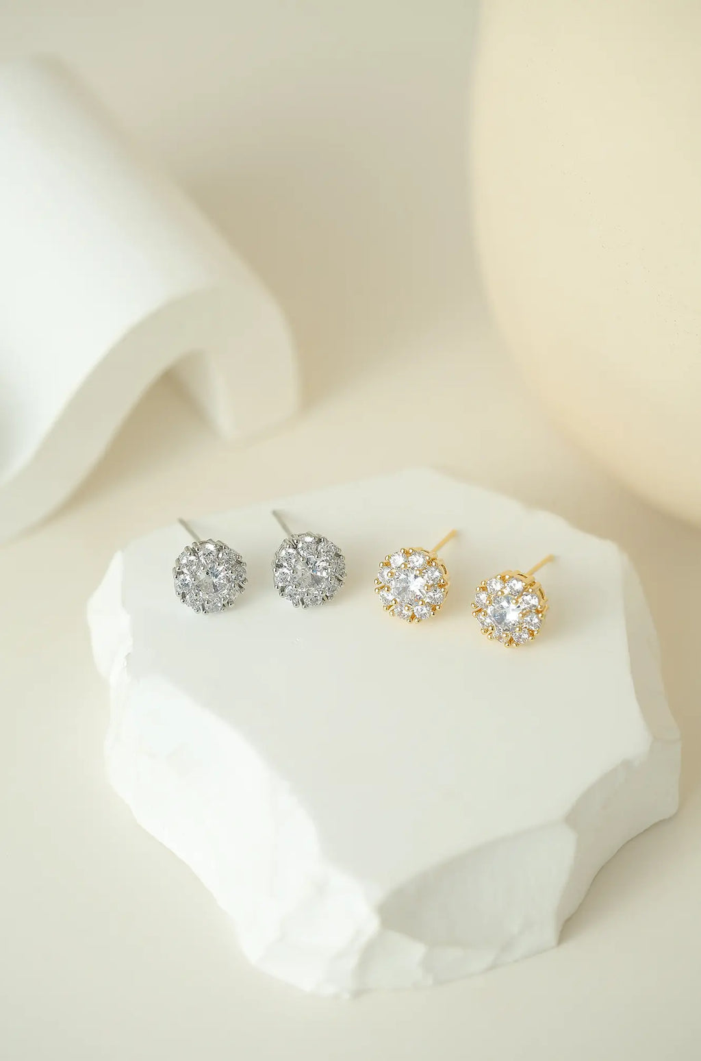 Spinning Crystal Studs