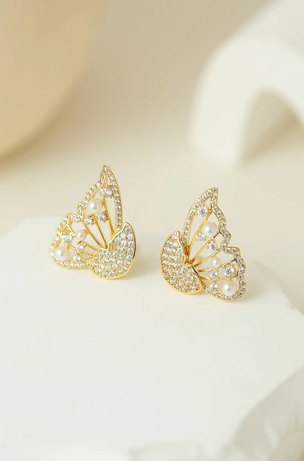 Butterfly Front Back Earrings
