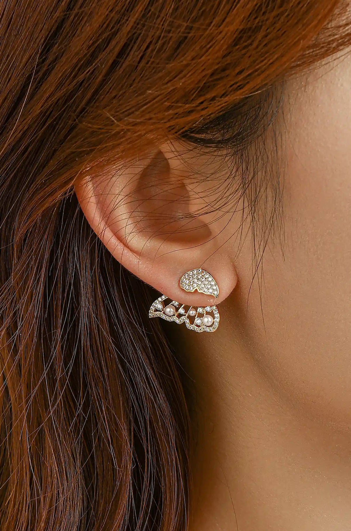 Butterfly Front Back Earrings