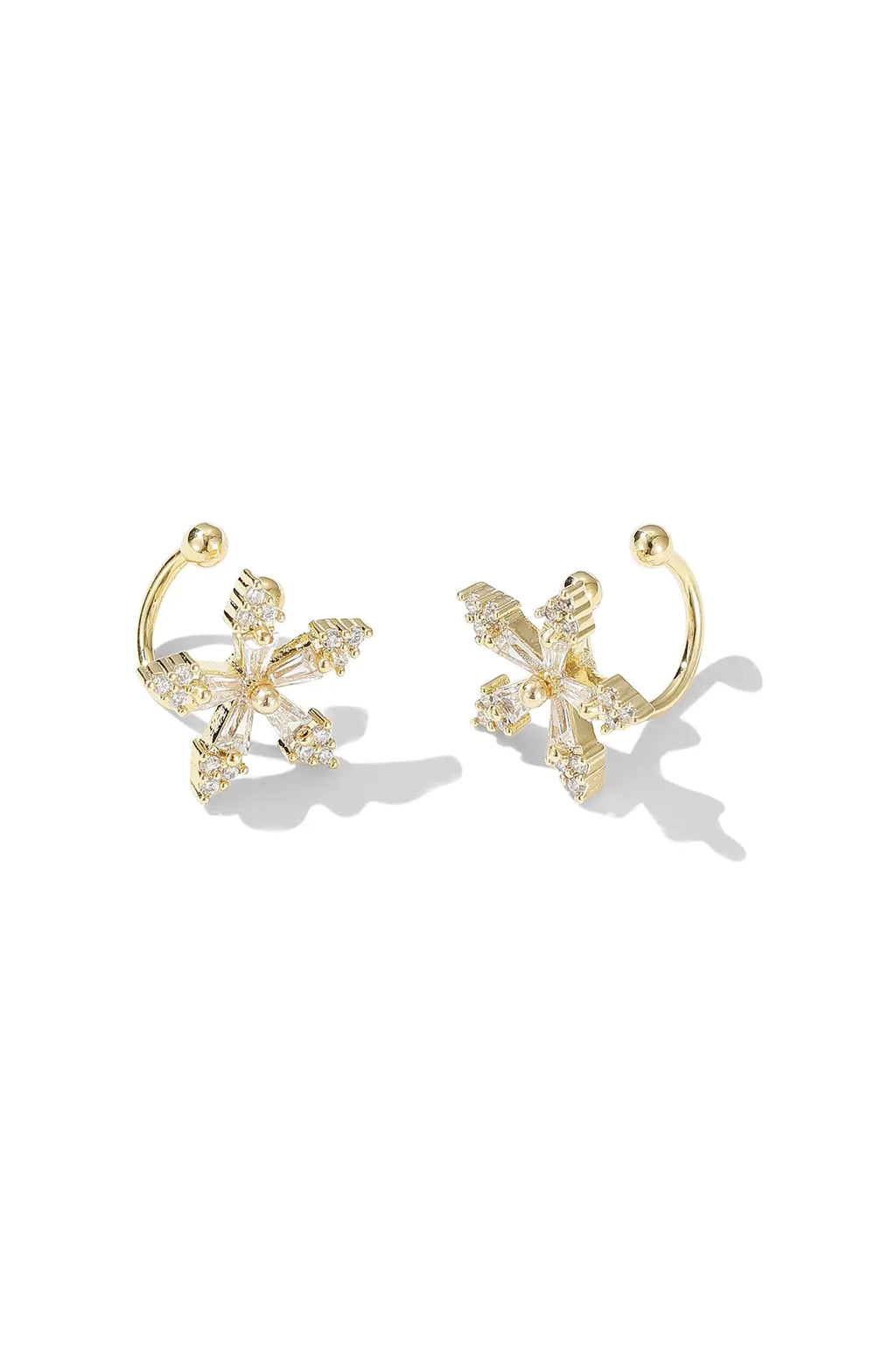 Flower Ear Clip Earrings
