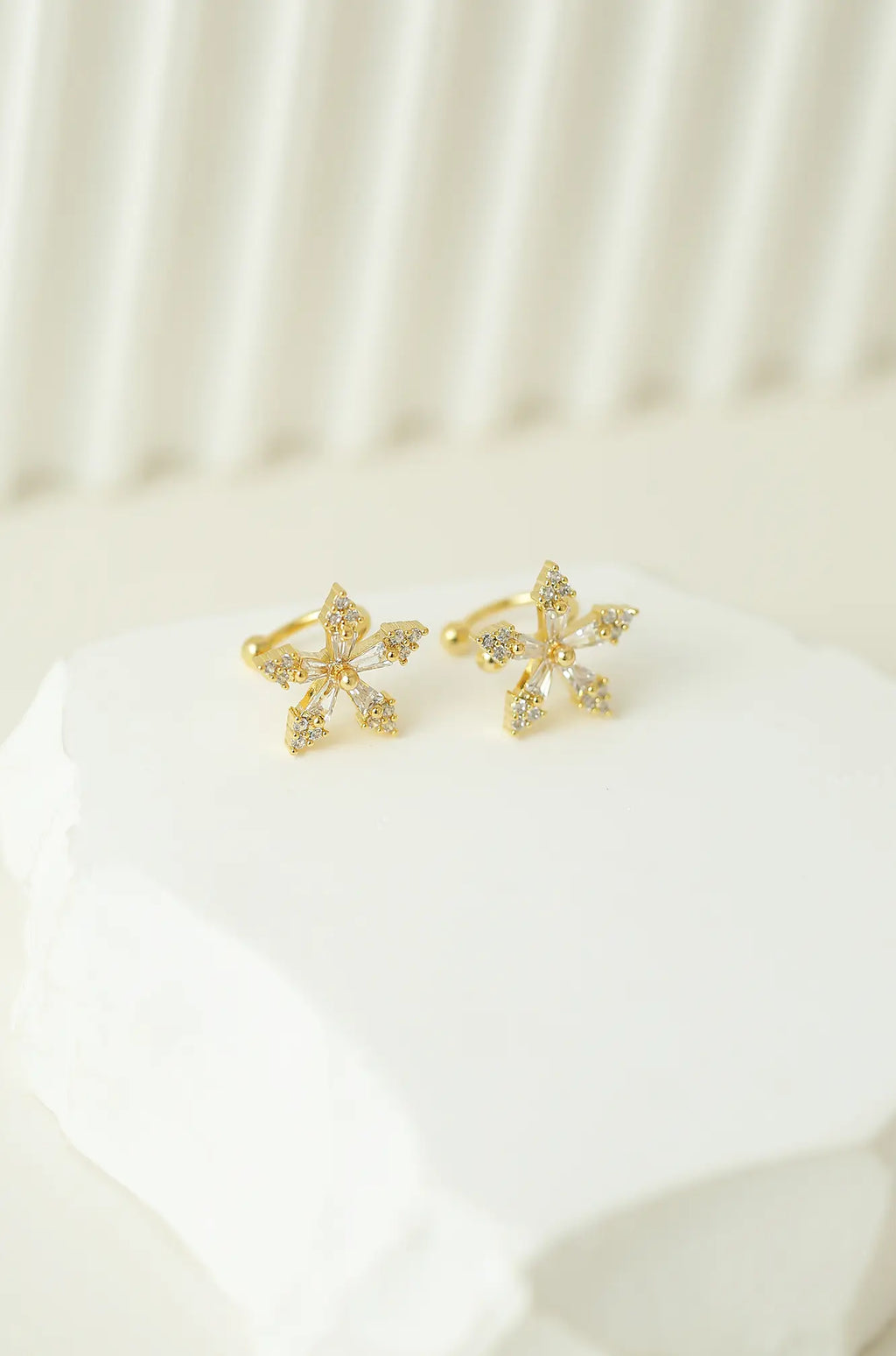 Flower Ear Clip Earrings