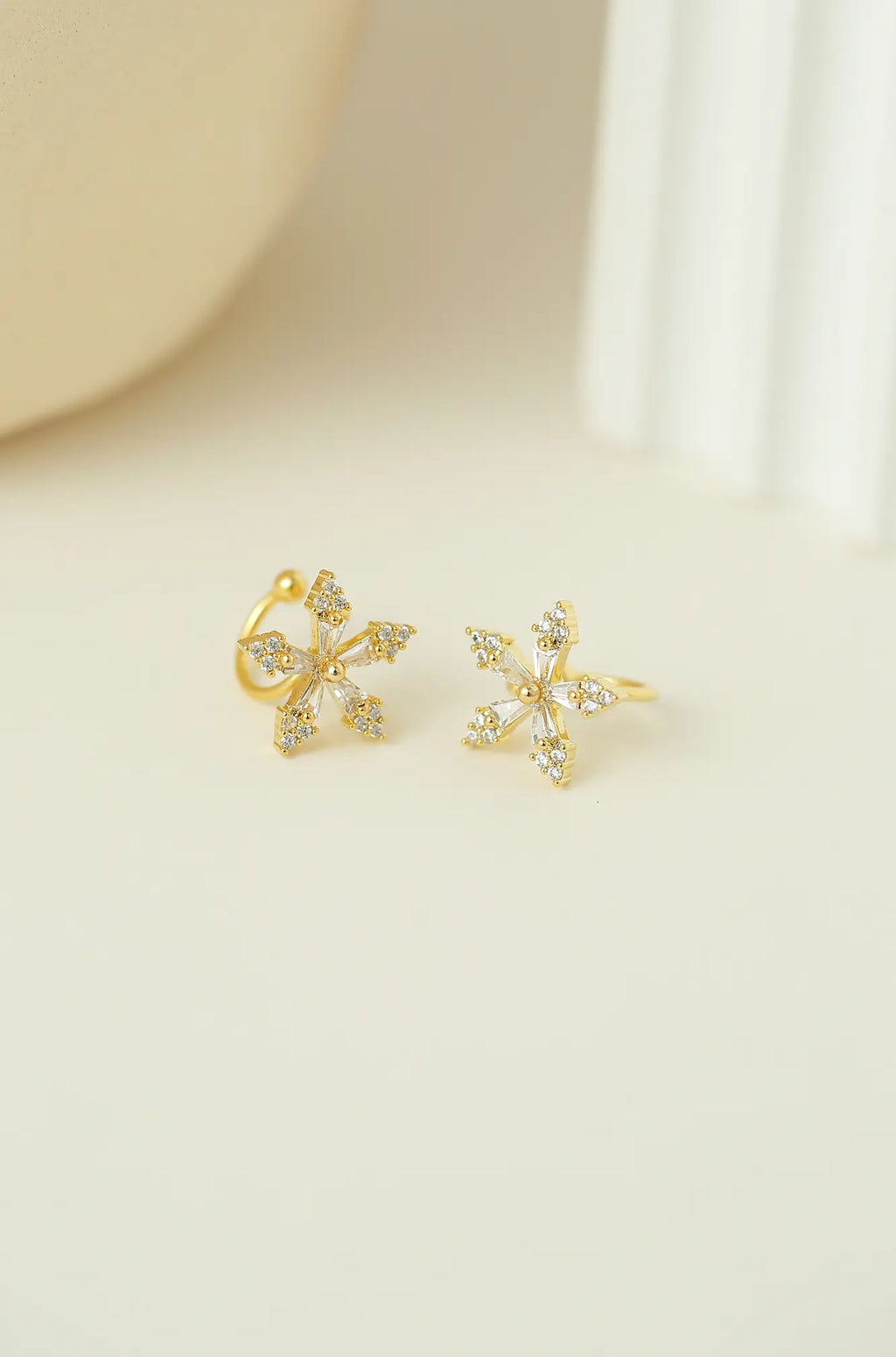 Flower Ear Clip Earrings