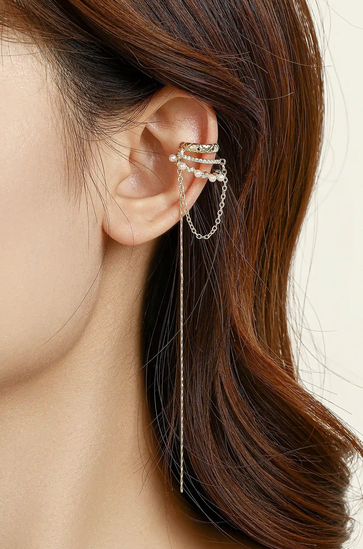 Three Layer Earring Ear Cuff