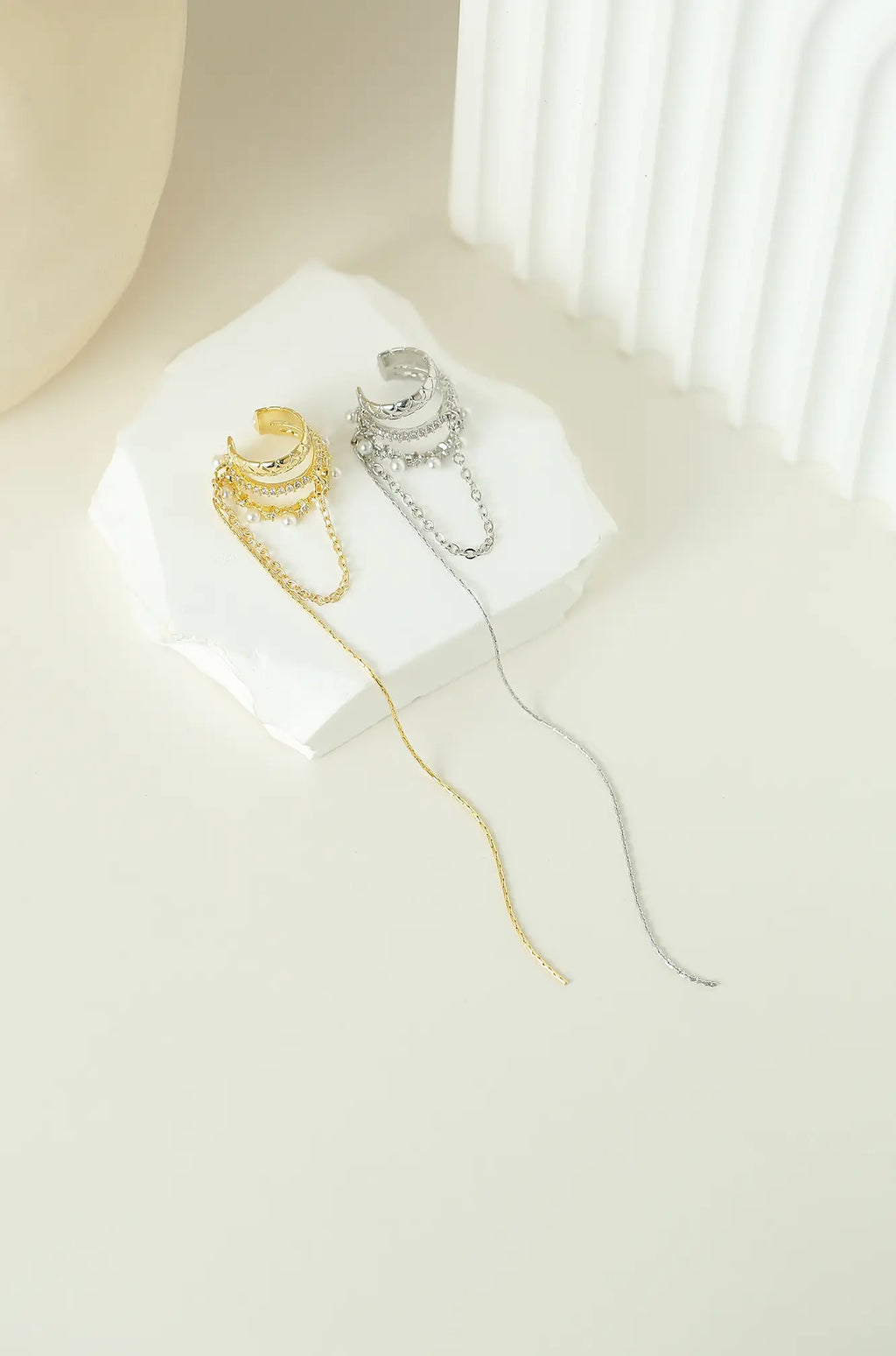 Three Layer Earring Ear Cuff
