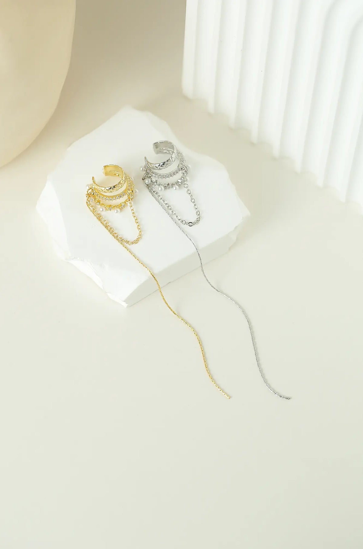 Three Layer Earring Ear Cuff