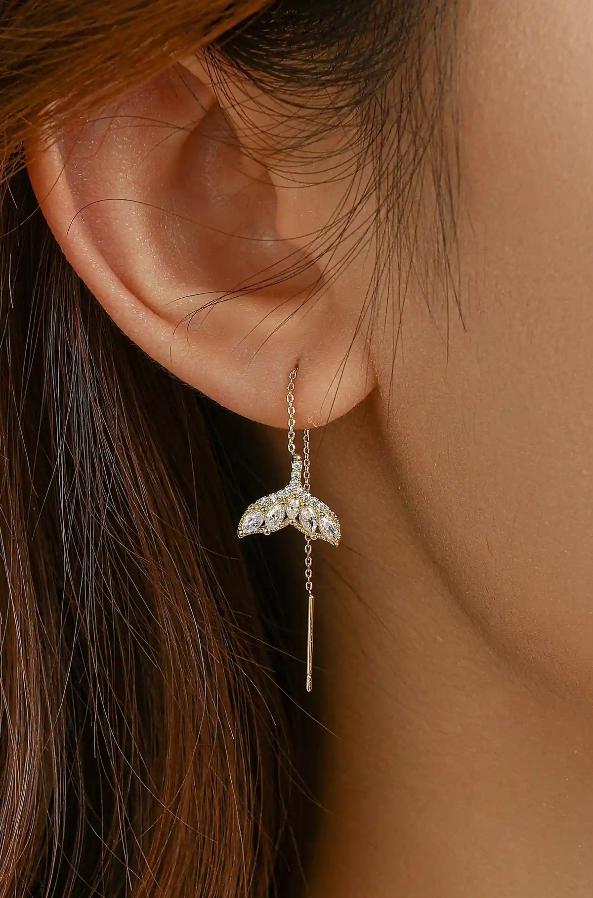 Threader Drop Earrings