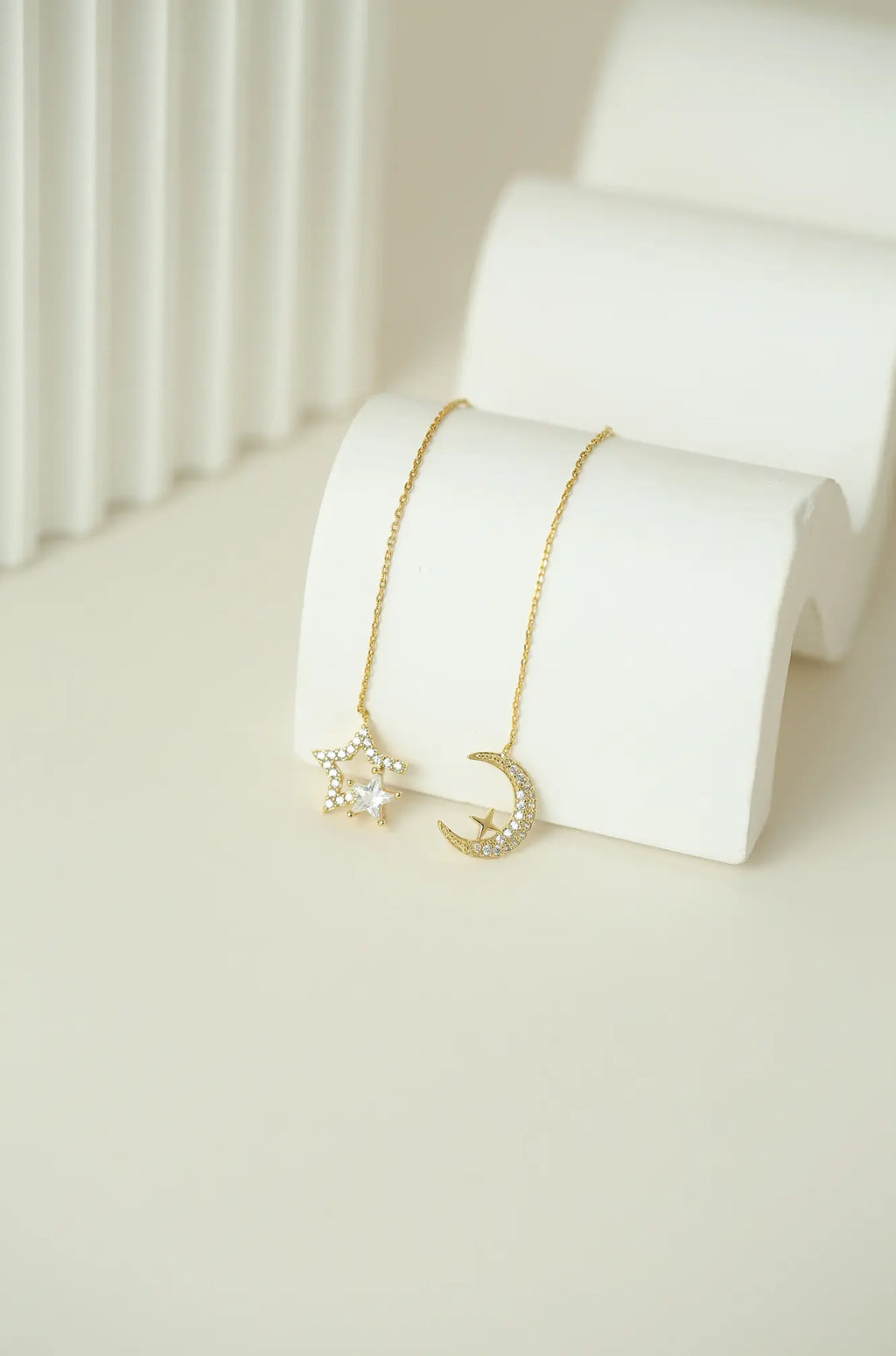 Moon Star Threading Earrings