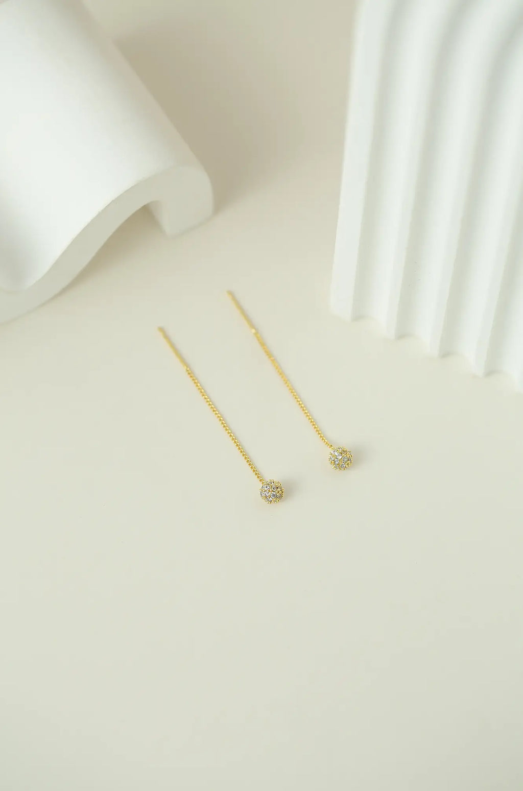 Gold Rhinestone Earrings
