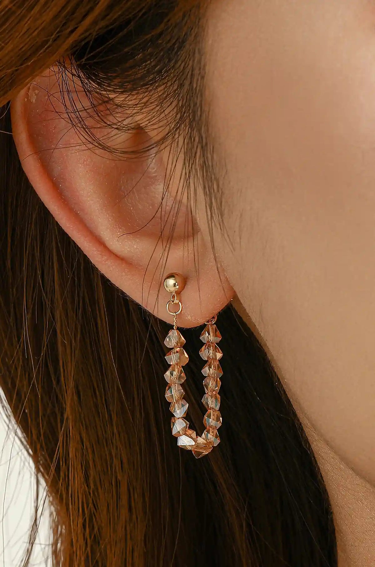Beaded Hoop Earrings