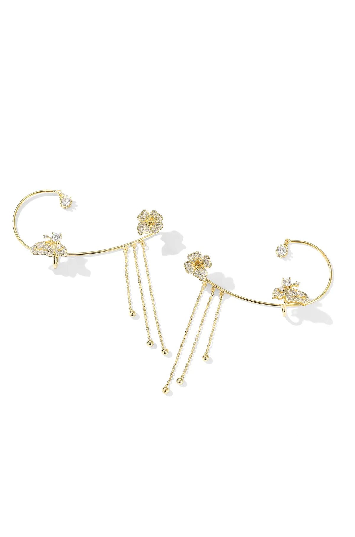 Clover Butterfly Ear Cuffs