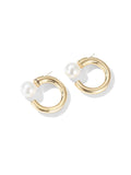 Pearl Hoop Earrings