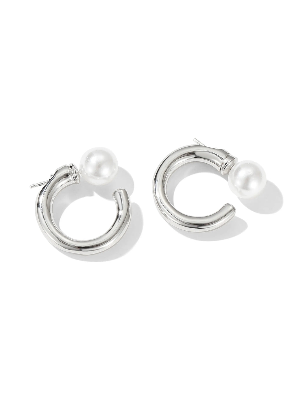 Pearl Hoop Earrings