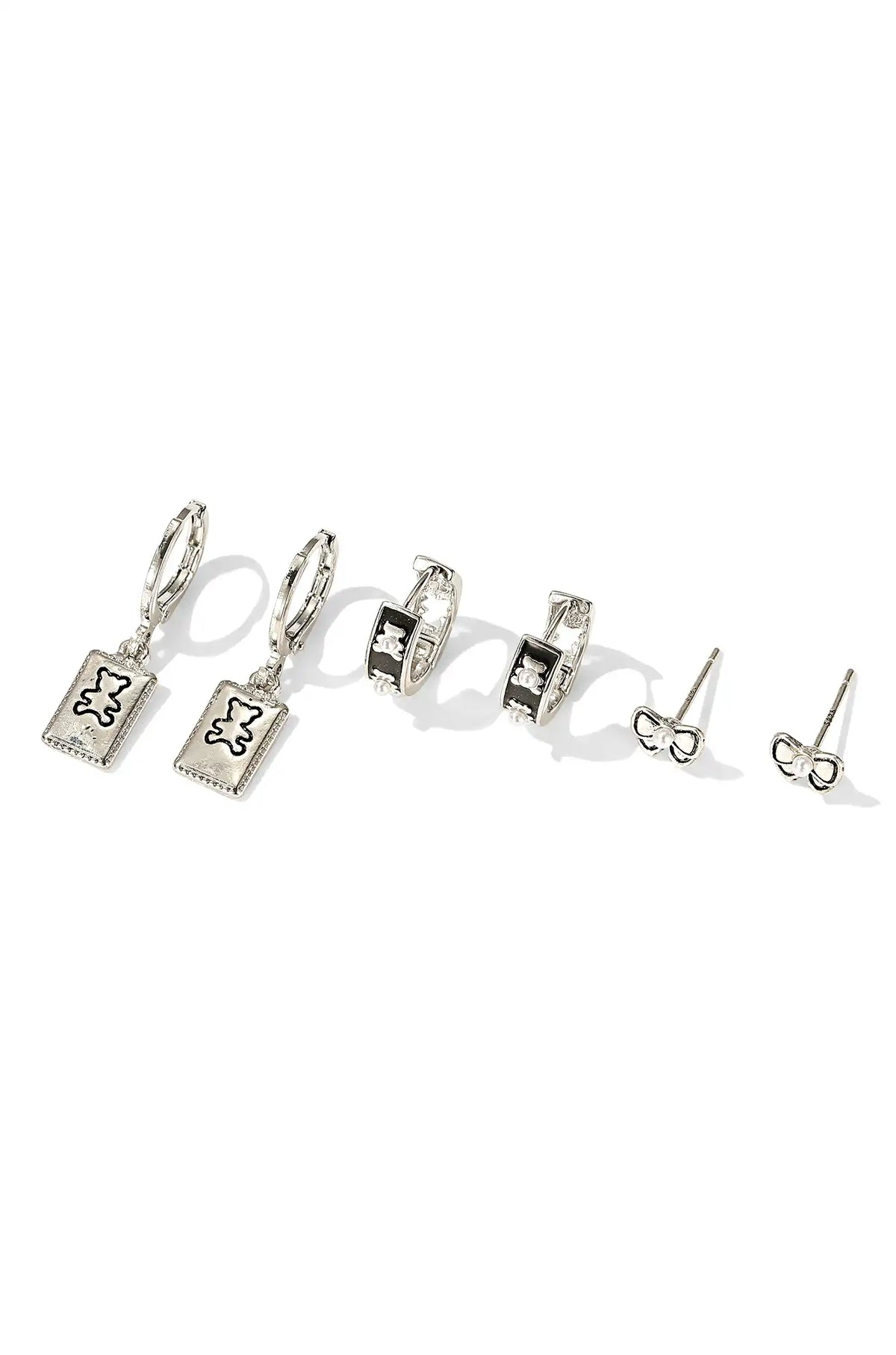 Pooh Bear Earrings Set