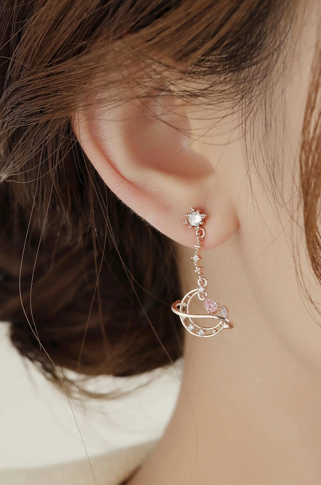 Moon Dangle Drop Earrings