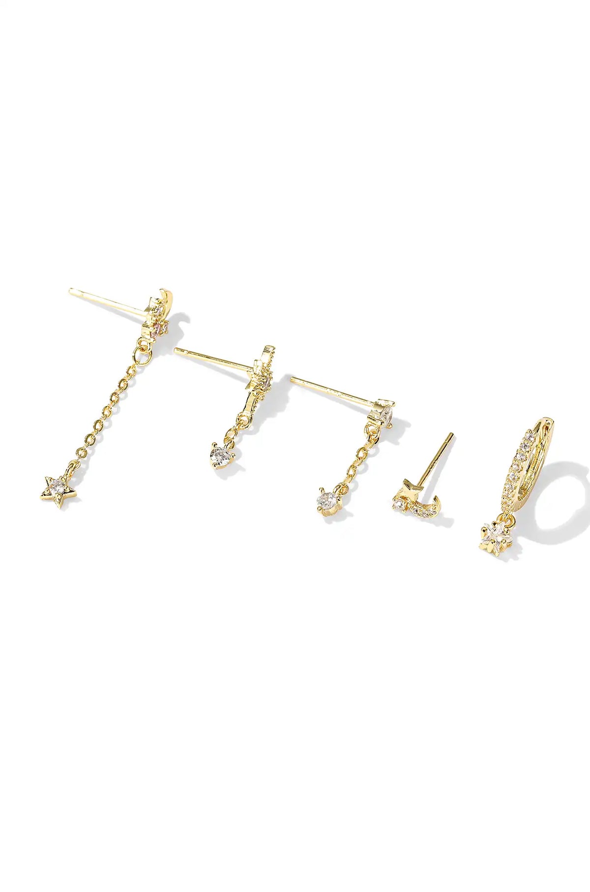 Celestial Gold Earring Set