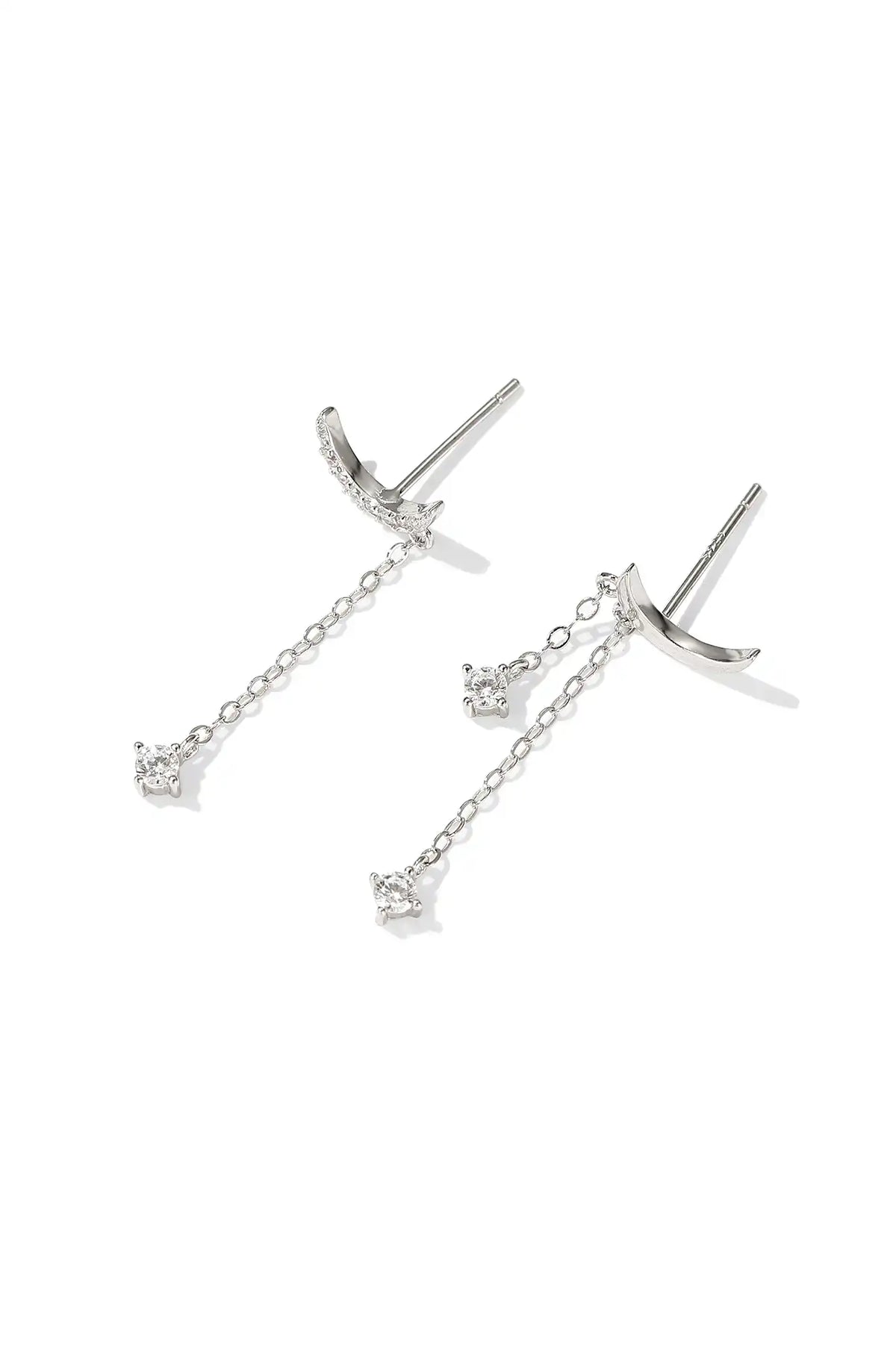 Moon Crystal Dangle Earrings