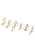 Lock and Key Earrings Set