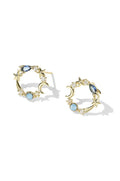 Celestial Hoop Stud Earrings