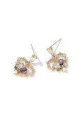 Heart Rhinestone Earrings