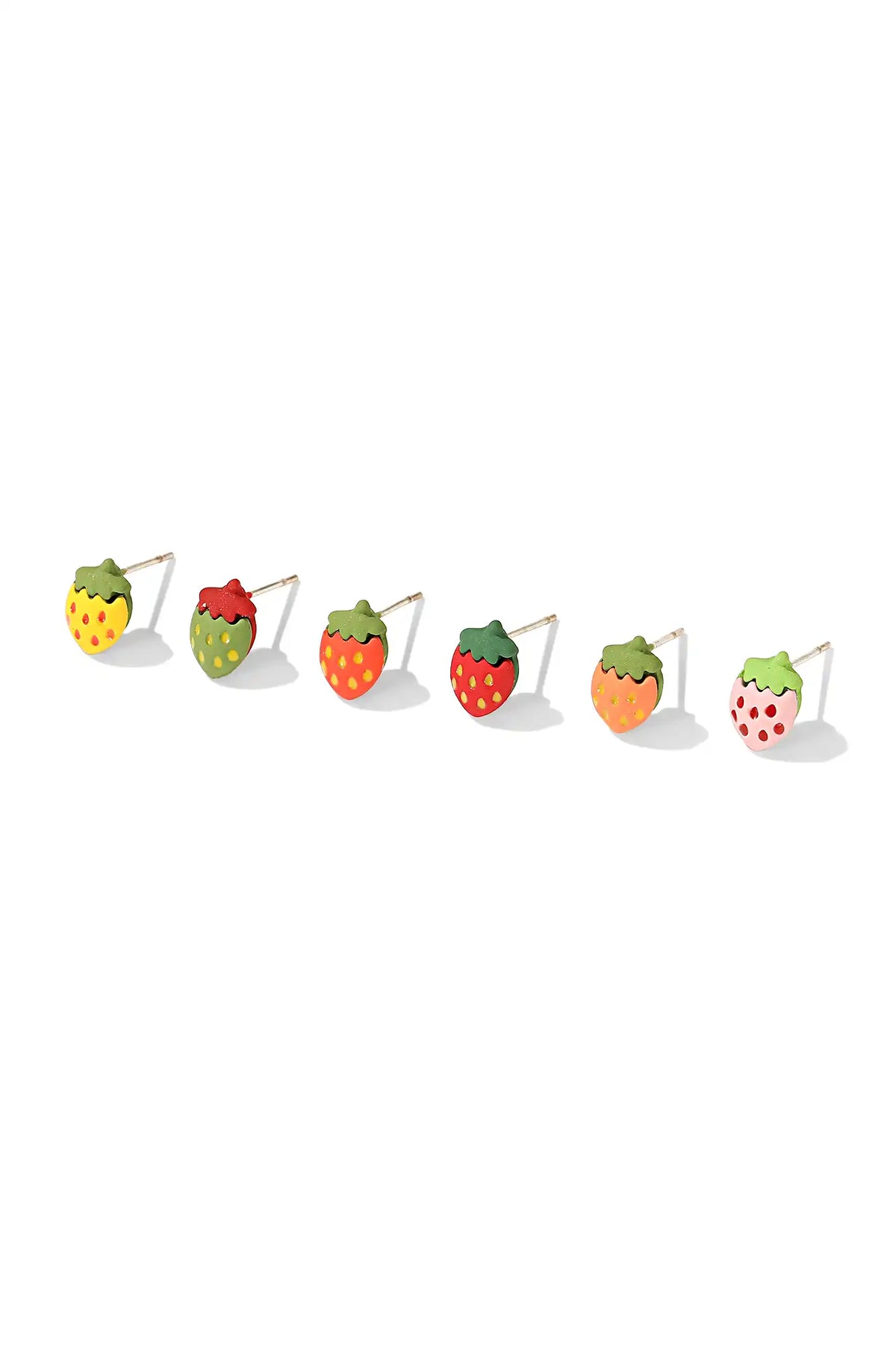 Strawberry Earring Studs Set