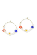 Triple Bloom Pearl Hoops
