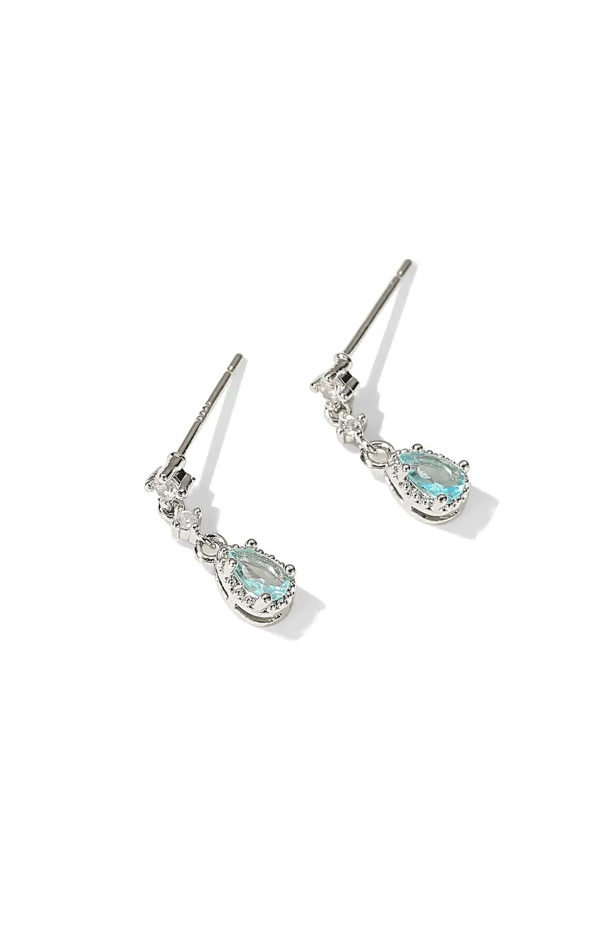 Sky Blue Teardrop Earrings