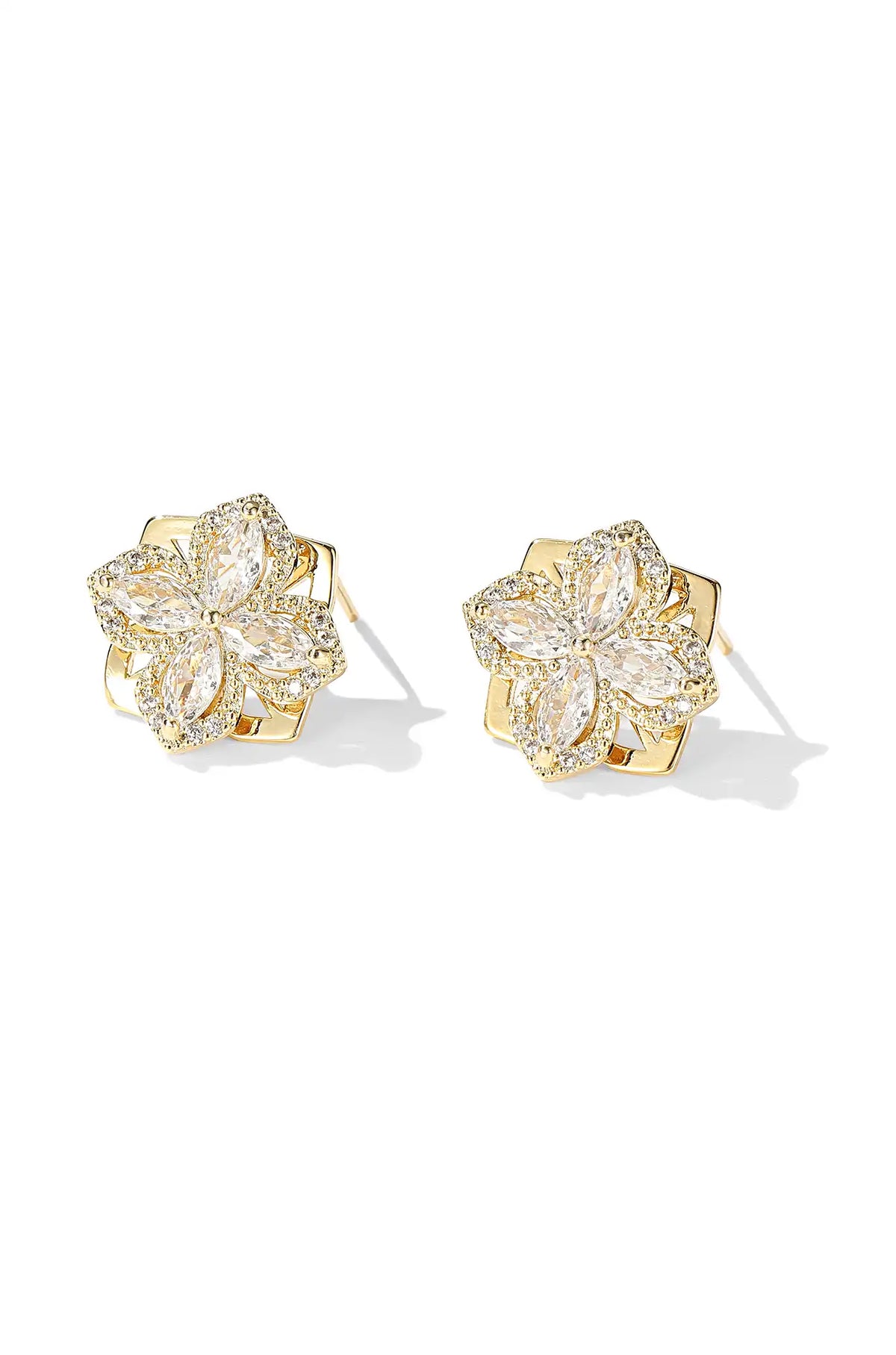Spinning Leaf Clover Earrings