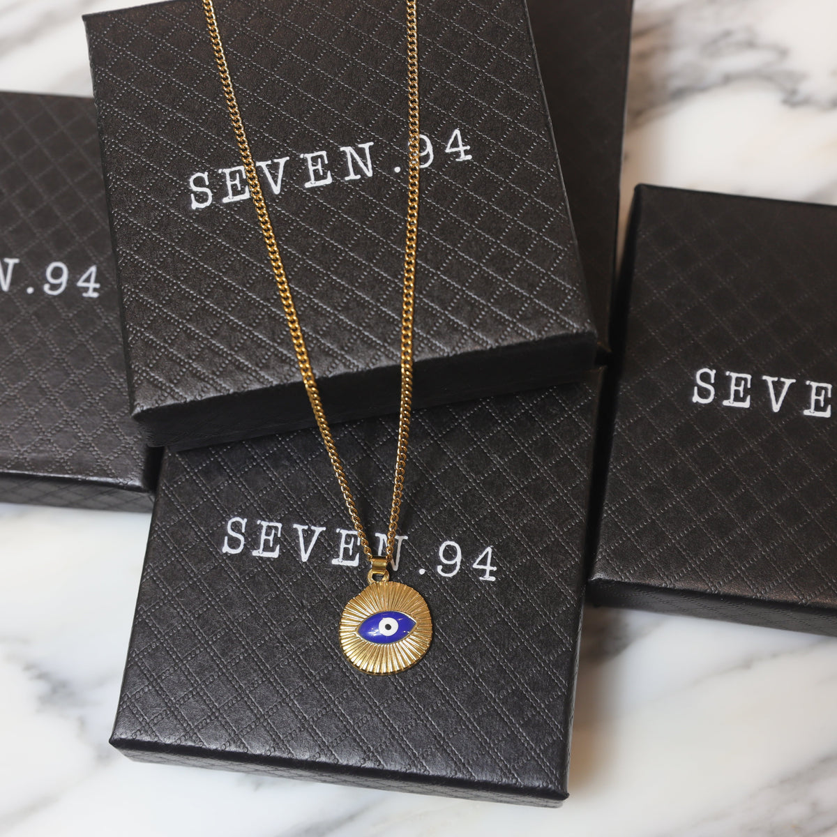 Evil Eye Gold Pendant