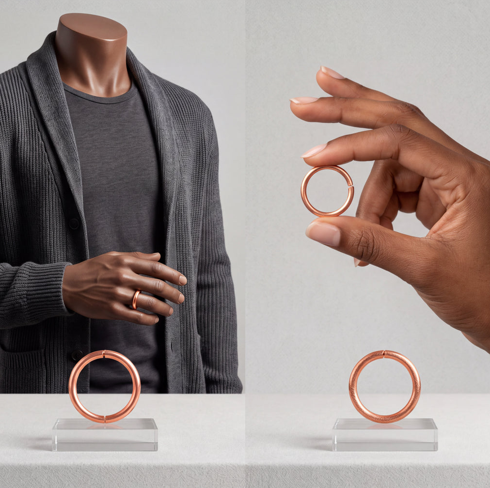 Pure Copper Ring Band