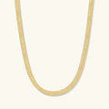 Gold Filled 5mm Herringbone Necklace