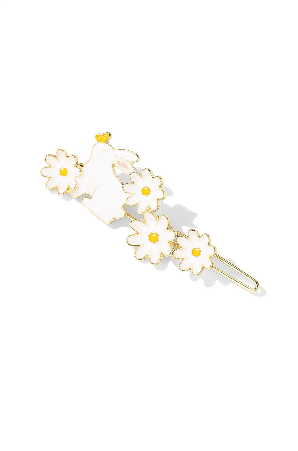 Floral Bunny Hair Clip