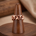 Copper Cuban Ring